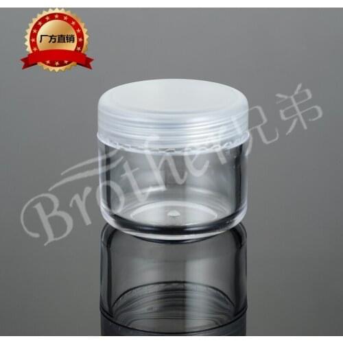 3g-20g PS Box Small Sample Cream Bottle Cosmetics Packing Box Transparent Round Box Trial 50PCS/LOT