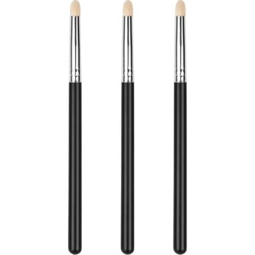 3Pcs Multifunction Natural Wool Hairs Facial Makeup Beauty Brushes Kits Eye Shadow Powder Apply Nail Art Painting Pen C1FF