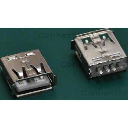 30 pcs/lot) 180 Degree USB Female Connector Receptacle, Commonly used in USB radiator and USB speakers