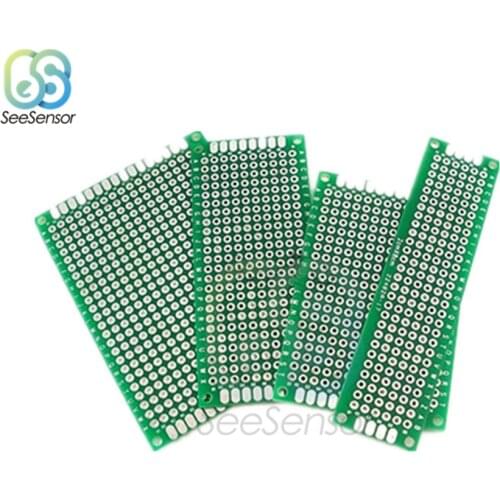 5Pcs Double Side Tin Plated Universal Board Set Prototype PCB Module Tinned Glass Fiber Breadboard for Arduino 5x7 4x6 3x7 2x8cm
