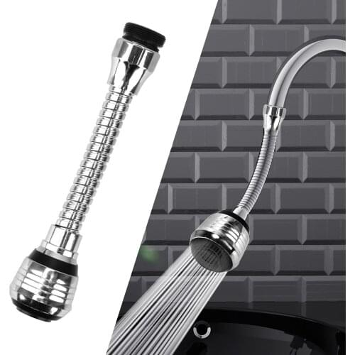 Water Saving Filter Tap Adapter Faucet Extender 360 Degree Rotating Bubbler High Pressure Nozzle 2 Modes Adjustable