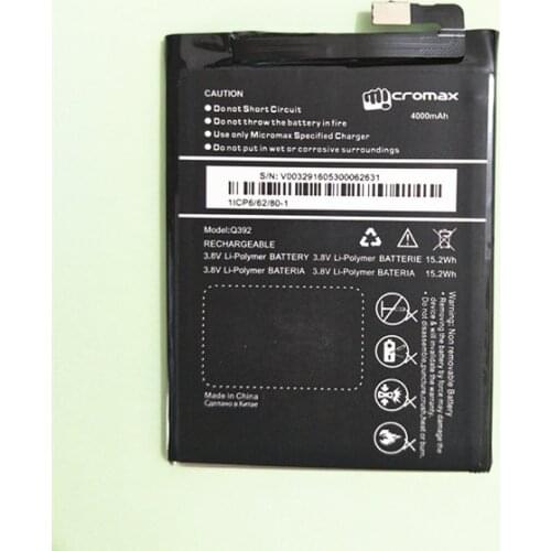 AZK 4000 mAh mobile phone batteries fit for Micromax Q392 battery