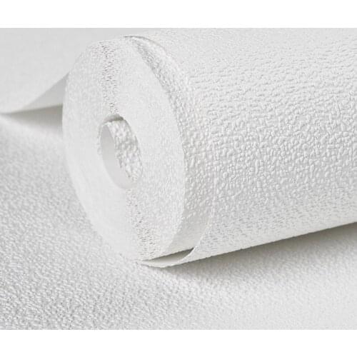 White Environmental Protection Solid Color 3D Diatom Mud Room Bedroom Wallpaper Non-woven Fabric Background Wall Home Decor