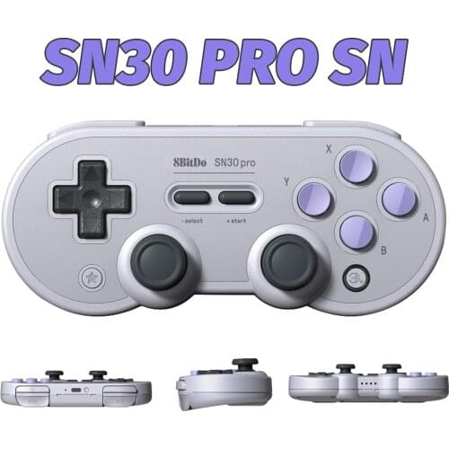 8Bitdo SN30 Pro Gamepad Support-Bluetooth Wireless Controller for Nintendo Switch/ MacOS/ Android/ Raspberry Pi /Windows Control