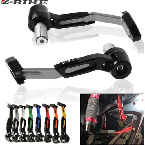 CNC Aluminum&ABS 7/8" 22mm Gold Motorcycle Brake Clutch Levers Protect Guard Autobicycle Handgrip Protector Universal For Honda