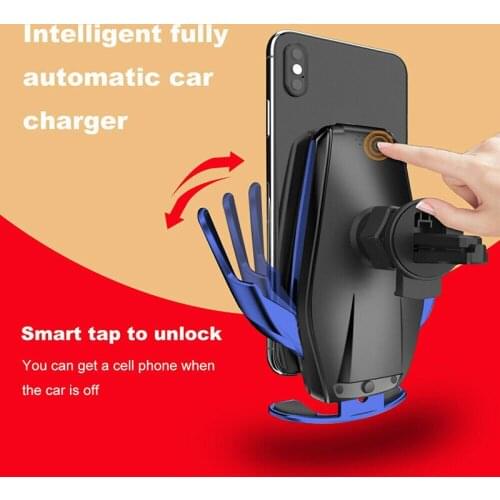 15W Qi Air Vent Mount Mobile Phone Charger Stands Wireless Car Charger HolderPhone Charging Adapter Holders Car Accessories