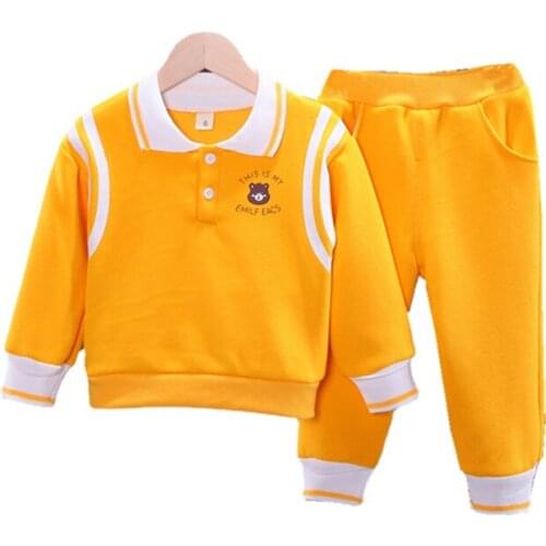 New Autumn Baby Girls Fashion Clothes Children Cotton T-Shirt Pants 2Pcs/Set Spring Toddler Costume Boy Clothing Kids Sportswear