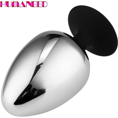 Extra Thick 8cm Dilatador Anal Expander Metal Buttplug Adult Sex Toys Masturbator Large Anus Plug G-spot Butt Plugs for Women