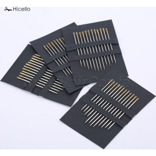 Hicello 12Pcs/bag Sewing Needles Threading Thread Leather Sewing Needles Home Household DIY Crafts Tools costura artesanato