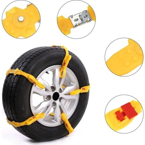 KKMOON Universal car auto 2 Nails - Full TUP Straps Tire Emergency Winter Driving Car Snow Chains Anti Slip Tire
