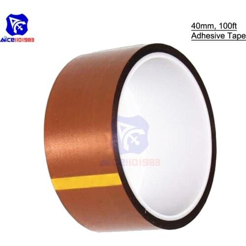 40mm 4cm x 30M Adhesive Tape High Temperature Heat Resistant Polyimide Tape 220-300 Degrees Celsius for Electronic Industry