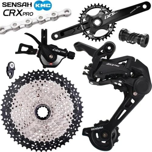 SENSAH CRX11 1X11 MTB Groupset 11 Speed Shifter Rear Derailleur Crank kit 11speed kit 11s 40T/42T/46T/50T HG Cassette Sprocket
