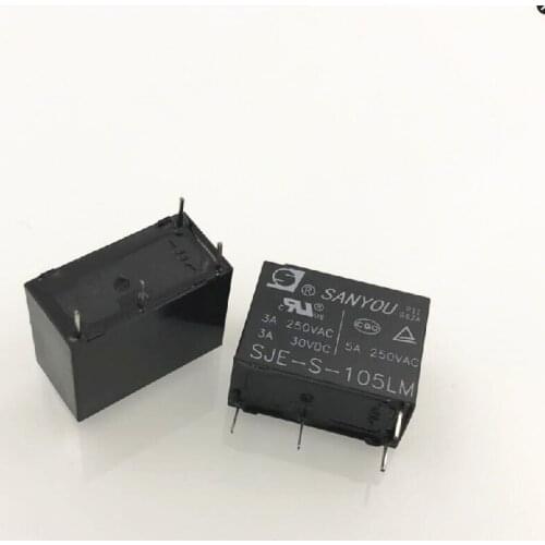 NEW 5V relay SJE-S-105LM SJES105LM 5V 5VDC DC5V 3A 250VAC 4PIN