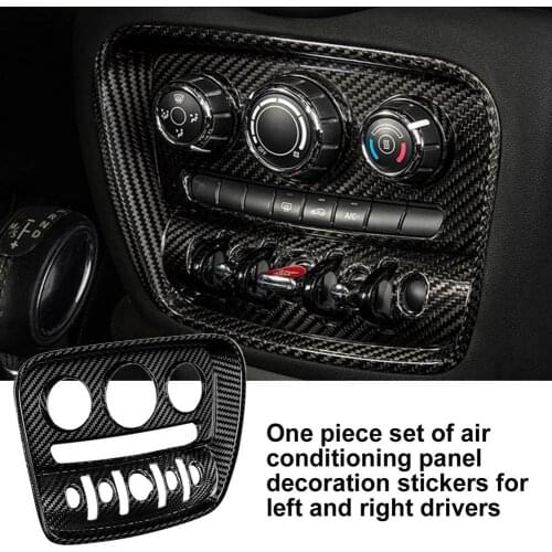 Panel Trim Cover Protective Self-adhesive Lightweight Carbon Fiber Interior Conditioner Panel Sticker for MINI F54