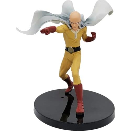 One Punch Man Bald Cape Saitama Anime Model Action Figure 20cm PVC Statue Collection Toy Desktop Decoration Figma