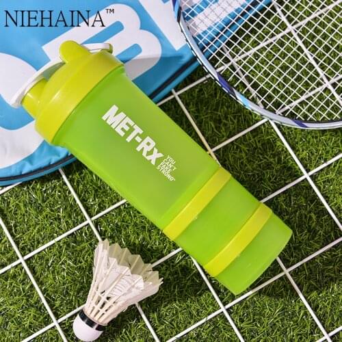 500/450Ml Plastic Scrub Shaking Cup Scale Shaker Bottle Shaker Protein Sports Shaker Drink Protain Shaker Sport Shaker Bottle