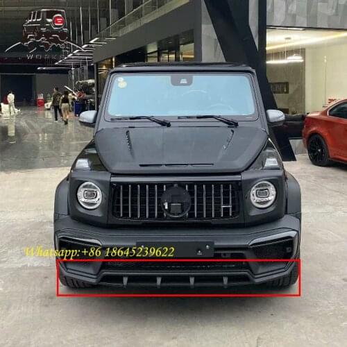 Pp material w464 front lip and rear diffuser for 2019y g class G63 blade design bumper lip