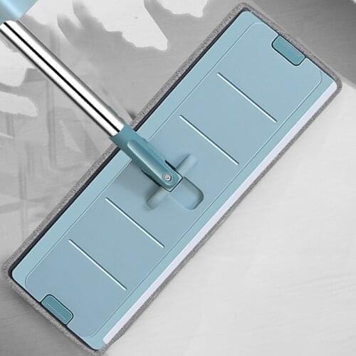 YOREDE Self-Wring Squeeze Flat Mops 360° Automatic Spin Lazy Mop Wet Or Dry Usage Magic Floor Cleaner Bathroom Accessories Sets