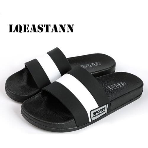 Mens slippers striped couple ladies slippers soft bottom non-slip indoor summer home slippers fashion women couple slippers