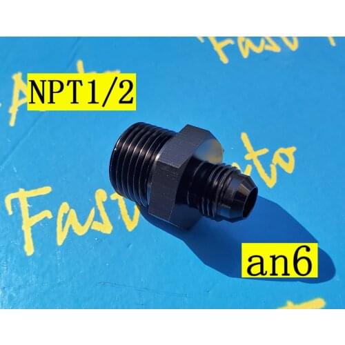 Male npt1/2 1/2npt npt 1/2 to 6an an6 an 6 male adaptor adapter hose Fitting