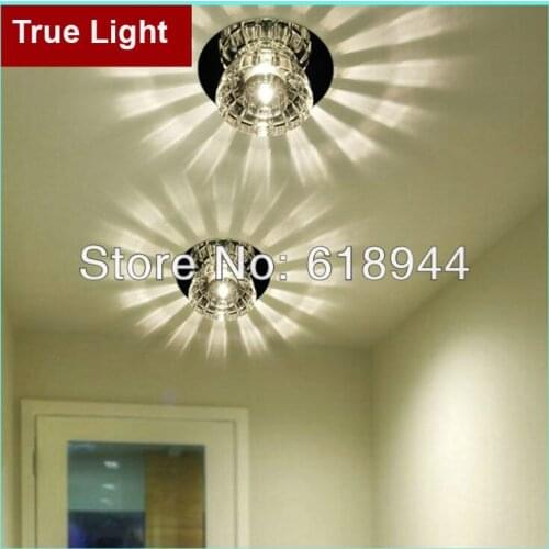 Modern Crystal Ceiling Light Lighting Decoration Lamp, Modern Bathroom Light Fixture 3W LED on sale