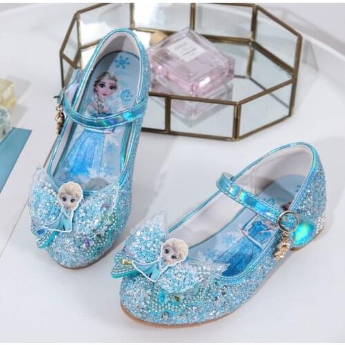 Disney Frozen Shoes For Baby Girls Childrens Dance non slip Princess Shoes Cartoon Elsa Shoes Girls Sandals