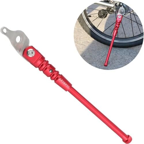 Litepro Bicycle Kickstand Aluminum Alloy Lightweight Folding Bike Rear Stand Golden Folding Kickstand Bicycle Parts for Brompton