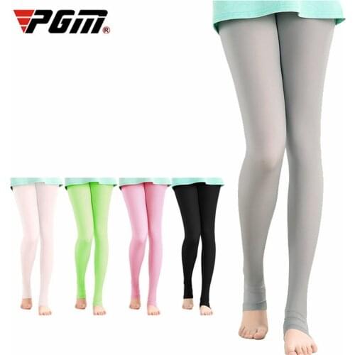 PGM women summer golf pants slim pants Elastic Legging Stocking Sunscreen Panty-hose Golf Outdoor Pants UV-proof Light Thin