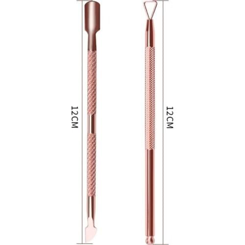 1PC Dual-ended Stainless Steel Nail UV Gel Polish Remover Stick Triangle Rod Cuticle Pusher Nail Art Manicure Tool Accessories