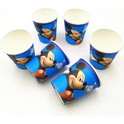 10pcs MICKEY MOUSE CUPS MICKEY GLASSES KIDS BIRTHDAY PARTY WEDDING PARTY SUPPLIES HAPPY BIRTHDAY PARTY MICKEY CUPS