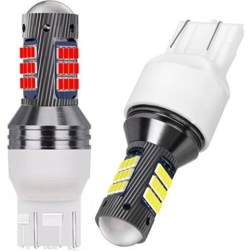 100PCS New T20 7443 W21/5W Super Bright 2016 LED Car Tail Brake Bulbs Turn Signals Auto Rear Parking Lamp Daytime Running Lights