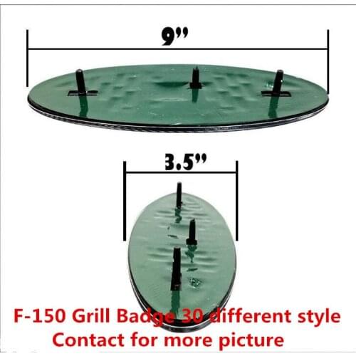 2pcs New Car Styling 9" 2004-2015 F-150 Front Grille Tailgate Rear Boot Emblem Badge Oval Decal Nameplate