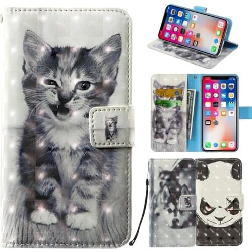 3D flip wallet Leather case For Blackview A60 Max 1 A20 pro A30 S6 X A10 A7 A9 Pro P2 lite P2s P6000 R6 lite S8 Phone Cases