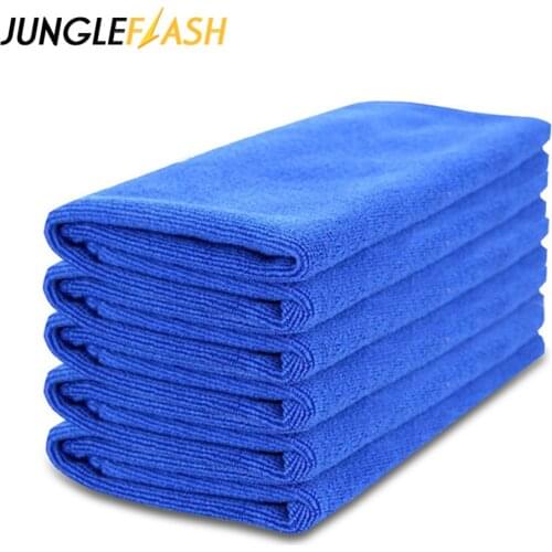 JUNGLEFLASH 6PCS Microfibre Cleaning Auto Soft Cloth Washing Cloth Towel Duster Car Home Cleaning Micro Fiber Towels
