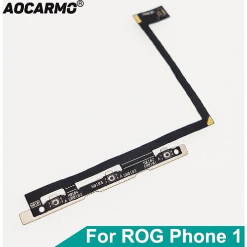 Aocarmo For ASUS ROG Phone 1 ROG1 ZS600KL Power On Off Volume Buttons Flex Cable Flat Replacement Part