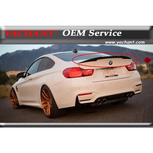 Car-Styling New Auto Accessories Carbon Fiber Rear Spoiler Fit For 2014-2015 4 Series F32 M4-Style Rear Trunk Spoiler Duckbill