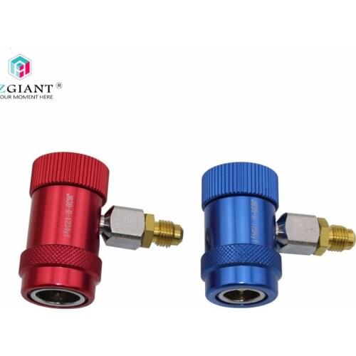 AZGIANT R1234YF Quick Coupler Adapter for Car Refrigerant Auto Air Conditioning Quick Connector Adjustable A/C