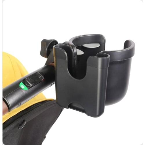 Baby Trolley Water Cup Holder With Mobile Phone Case Suitable For Universal Stroller Two-in-one ABS Plastic Stroller Accessories