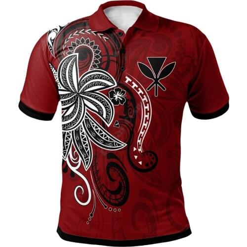 Hawaii Kanaka Maoli Polo Shirt Abstract Style Summer Fashion 3D Printed Polo Shirt Men for Women Short Sleeve T-shirt Streetwear