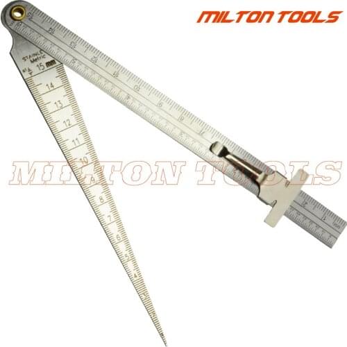 Taper Welding Gauge Gage ruler Test Welder with 150mm stainless steel Ruler