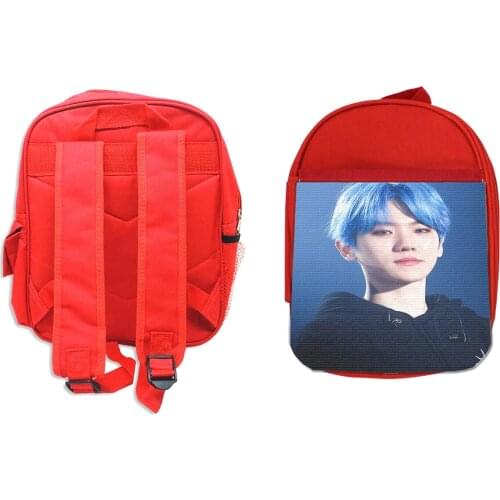 MERCHANDMANIA PACK red backpack and case EXO BAEKHYUN LOVE CALL ME BABY school material kids personalized offer