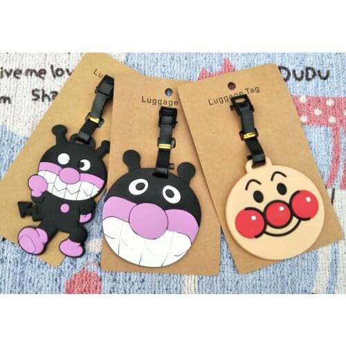 LISM Anpanman Baikinman Anime Travel Accessories Luggage Tag Suitcase ID Address Portable Tags Holder Baggage Label New