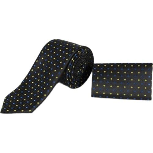 DeepSEA Male Square Pattern Speckle Pattern Mendilli Tie Casual Business Office Career Unisex High Quality Four Seasons 2001931