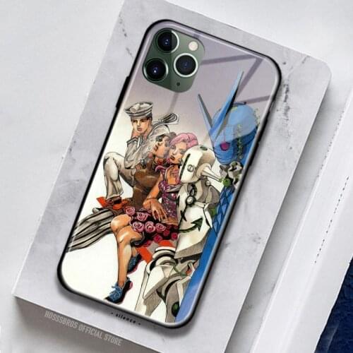 Jojo Part 8 Manga JoJolion Soft Silicone Glass for iPhone SE 6 6s 7 8 Plus X XR XS 11 12 Mini Pro Max Phone Case Cover Shell