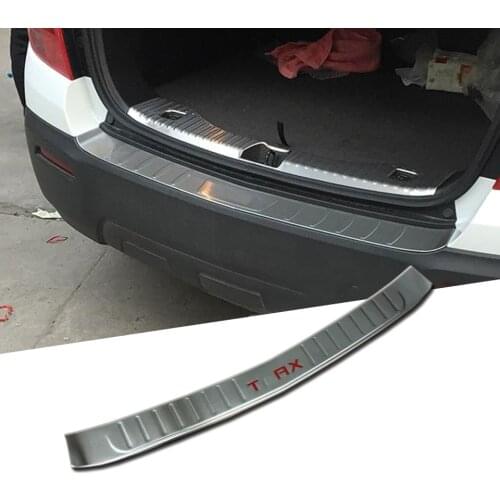 ABS Chrome Rear Guard Tail Door Bumper Plate Cover Trim Sticker For Chevrolet Trax Tracker 2014 2015 2016 2017 2018 2019