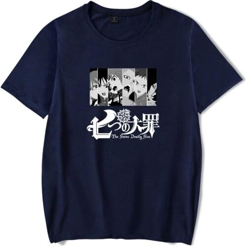 The Seven Deadly Sins blue new boys and girls casual T-shirt men and women short-sleeved spring and summer kids top