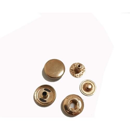 Wholesale 100sets/Lot 10mm Small Four Part Brass Metal Button Spring Snap Button Snap Fasteners Silver,Bronze, Black ,Light Gold