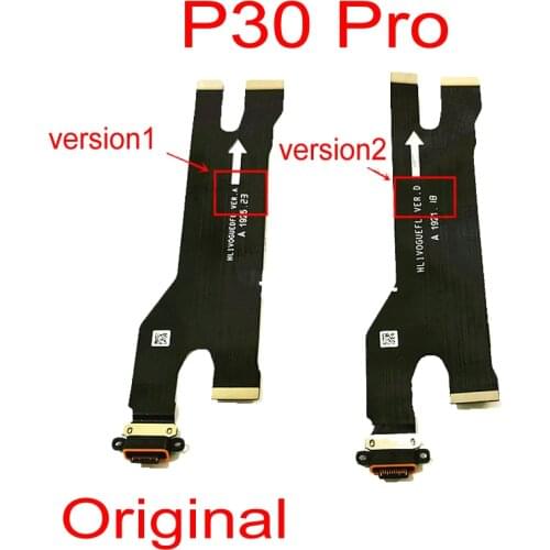 Original Charge Board For Huawei P30 Pro VOG-L09 VOG-L29 VOG-L04 USB Charging Port Dock Connector PCB Board Ribbon flex Cable