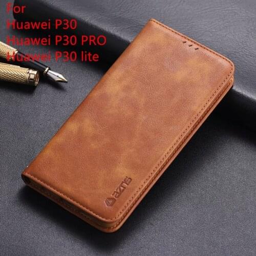 Original Leather Wallet Case For Huawei P30 Pro Magnetic Retro Card Stand Flip Cover For Huawei P30 P20 lite P Smart 2019 case