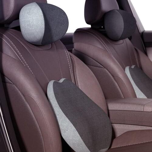 New Car Headrest Travel Pillow Cervical Neck Cushion U Shape Washable Auto Seat Waist Lumbar Support Cover Case Universal Size